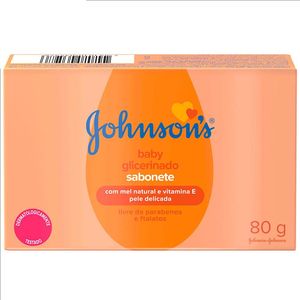 Sabonete em Barra Glicerinado com Mel Johnson's Baby 80g