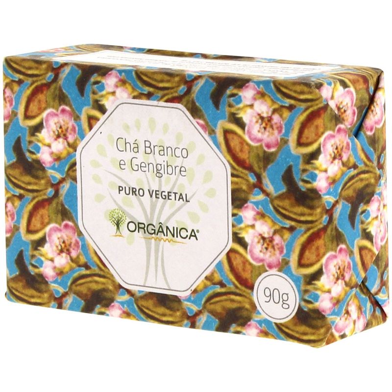 Sabonete-em-Barra-Puro-Vegetal-Cha-Branco-E-Gengibre-Organica-90g