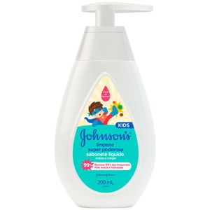 Sabonete Líquido Limpeza Super Poderosa Johnsons Baby 200ml