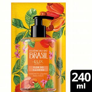 Sabonete Líquido para as Mãos Flor do Cajueiro Essências do Brasil Botanicals Lux 240ml