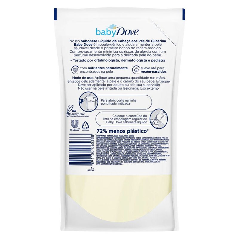 Sabonete-Liquido-Refil-Hidratacao-Glicerinada-Dove-Baby-180ml