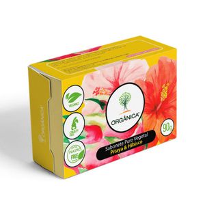 Sabonete Pitaya e Hibisco Puro Vegetal Orgânica 90g