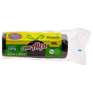 Saco de Lixo com Alça Embalixo 50L 30 Unidades