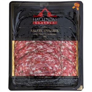 Salame Espanhol Fatiado com Pimenta do Reino Haciendas Reserva 100g