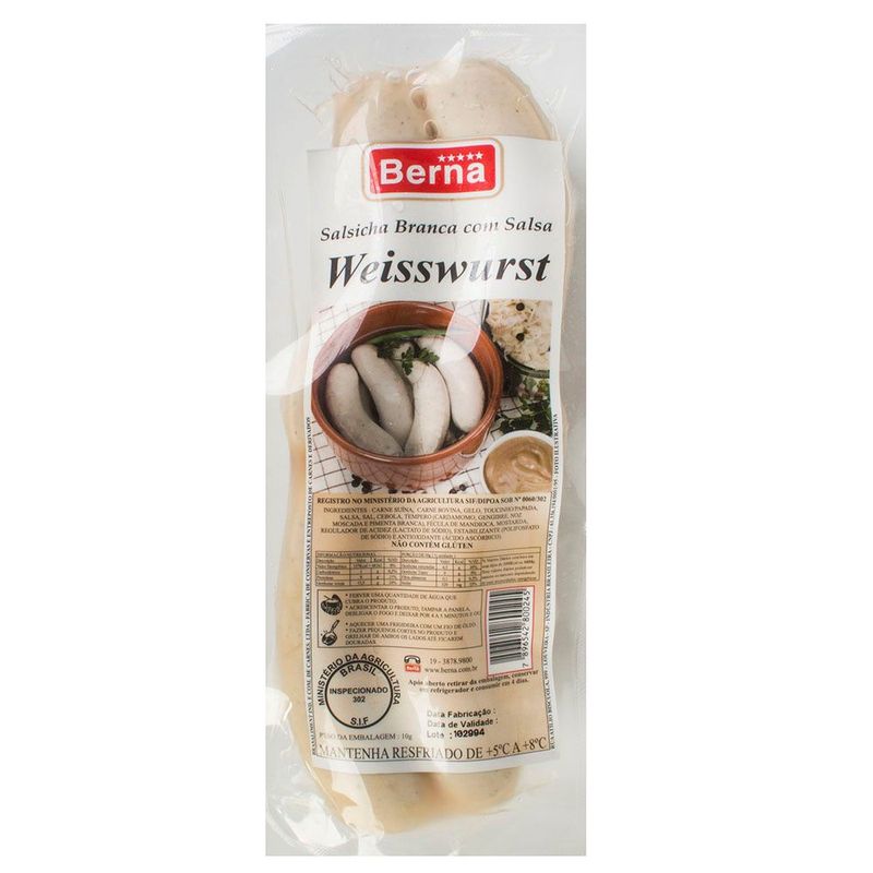 Salsicha-Weisswurst-Branca-Berna
