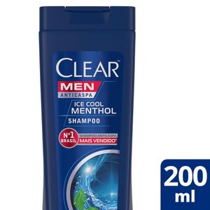 Shampoo Anticaspa Ice Cool Menthol Clear Men 200ml
