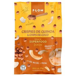 Snack Crispies de Quinoa e Chips de Coco sabor Cacau Flow 30g