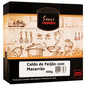 Sopa de Caldo de Feijão com Macarrão Mambo 400g