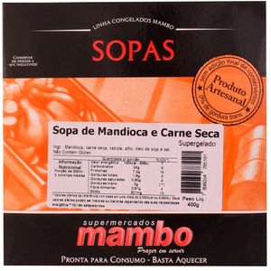 Sopa de Mandioca com Carne Seca Mambo 400g