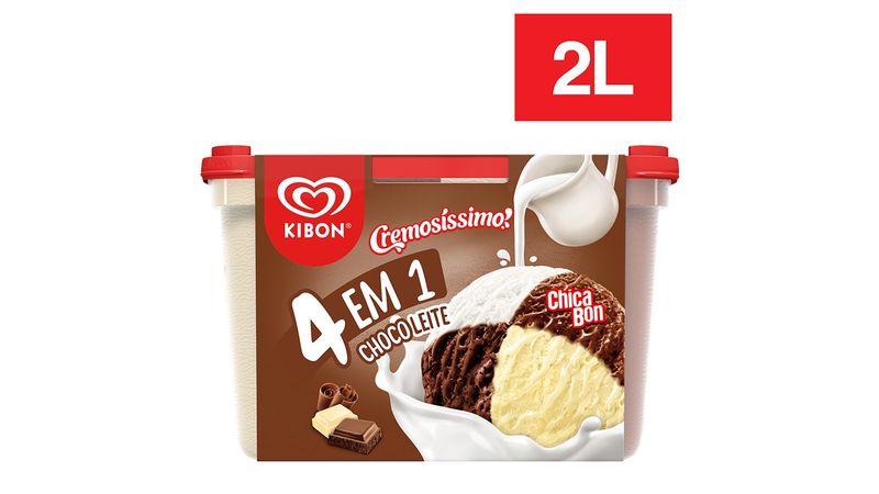 Sorvete Kibon Cremosissimo Chocolate 3,2 Litros - Supermercado Fanelli -  Compre Online em Piraí do Sul/PR