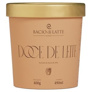 Sorvete de Doce de Leite Bacio di Latte 490ml