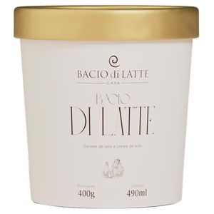 Sorvete de Leite e Creme de Leite Bacio di Latte 490ml