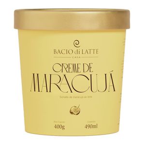 Sorvete de Maracujá ao Leite Bacio di Latte 490ml