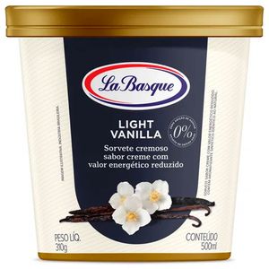 Sorvete de Vanilla Light La Basque 500ml