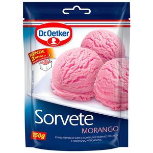 Sorvete em Pó de Morango Dr. Oetket 150g