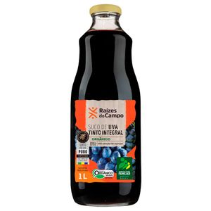 Suco de Uva Tinto Integral Orgânico Raízes do Campo 1L