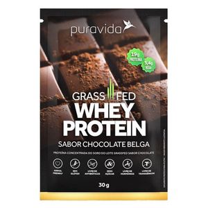 Suplemento Grassfed Chocolate Belga Pura Vida 30g
