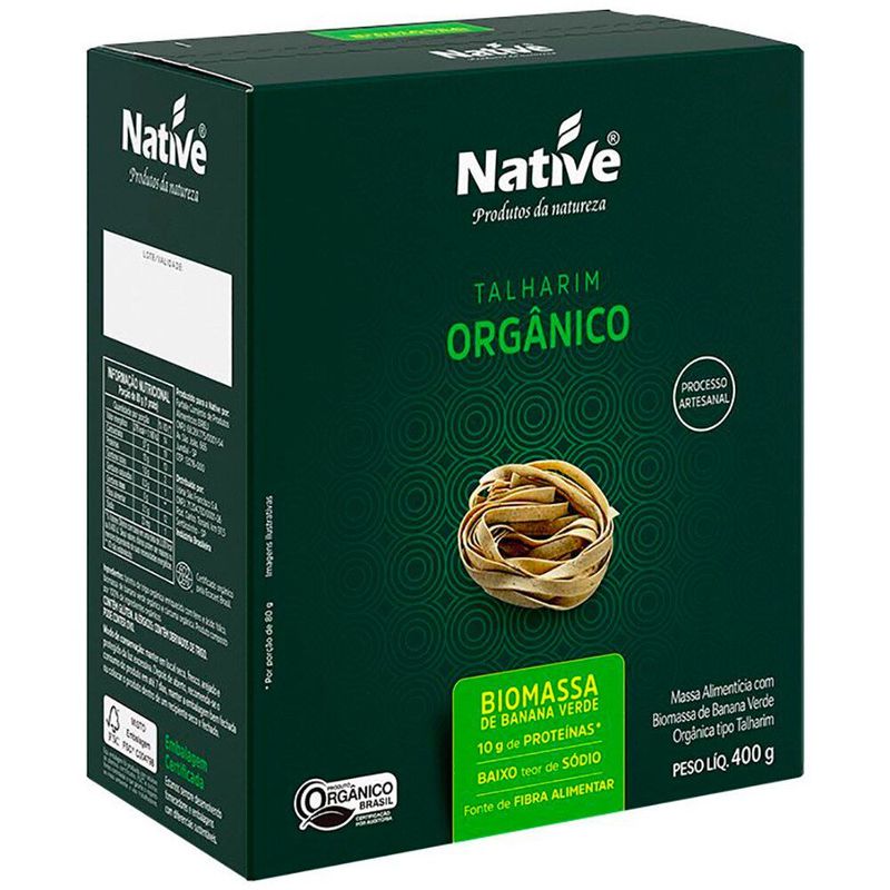 Talharim-Biomassa-Organico-Native-400g