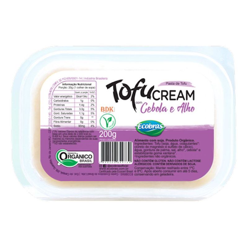 Tofu-Cream-Organico-Alho-E-Cebola-Ecobras-200g