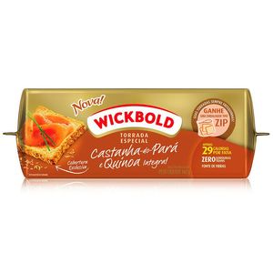 Torrada Integral Castanha do Pará e Quinoa Wickbold 140g