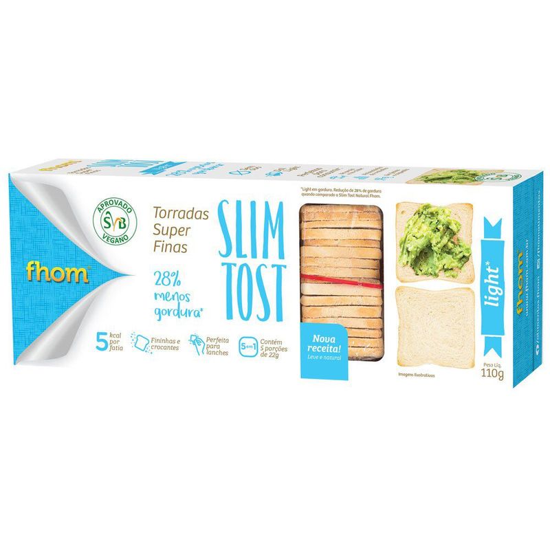 Torrada-Slim-Tost-Light-Fhom-Pacote-110g