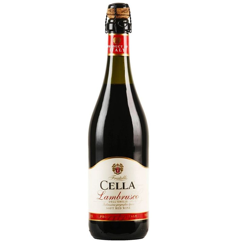 Vinho-Italiano-Tinto-Meio-Seco-Frisante-Lambrusco-Cella-750ml