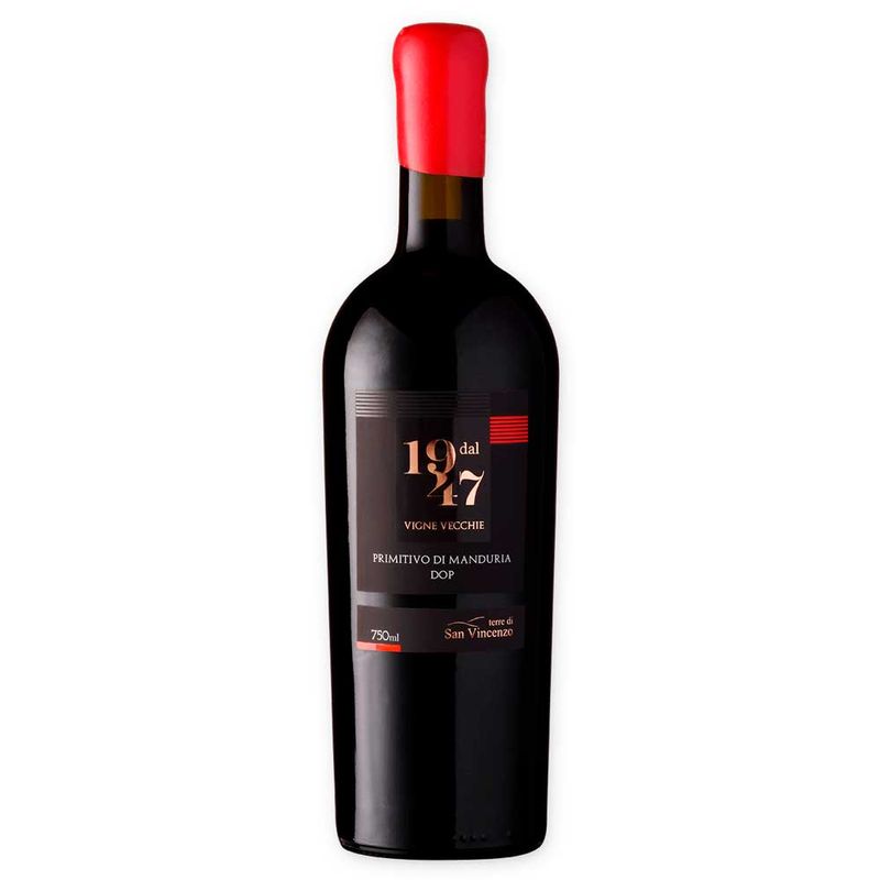Vinho-Italiano-Tinto-Primitivo-di-Manduria-1947-Terre-di-San-Vincenzo-750ml