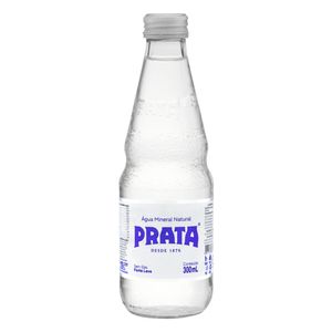 Água Mineral sem Gás Natural Tampa Pilfer Prata Vidro 300ml