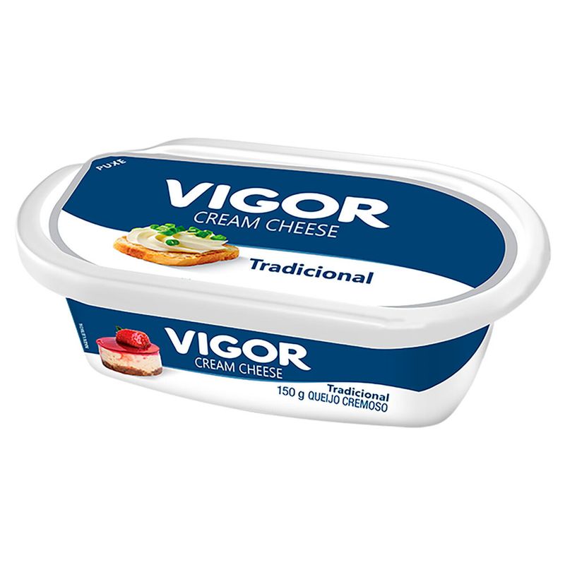 Cream Cheese Tradicional Vigor Pote 150g Mambo Supermercado São Paulo Mambo Supermercado São 