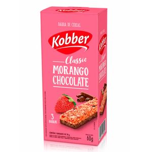 Barra de Cereal Morango e Chocolate Classic Kobber 60g