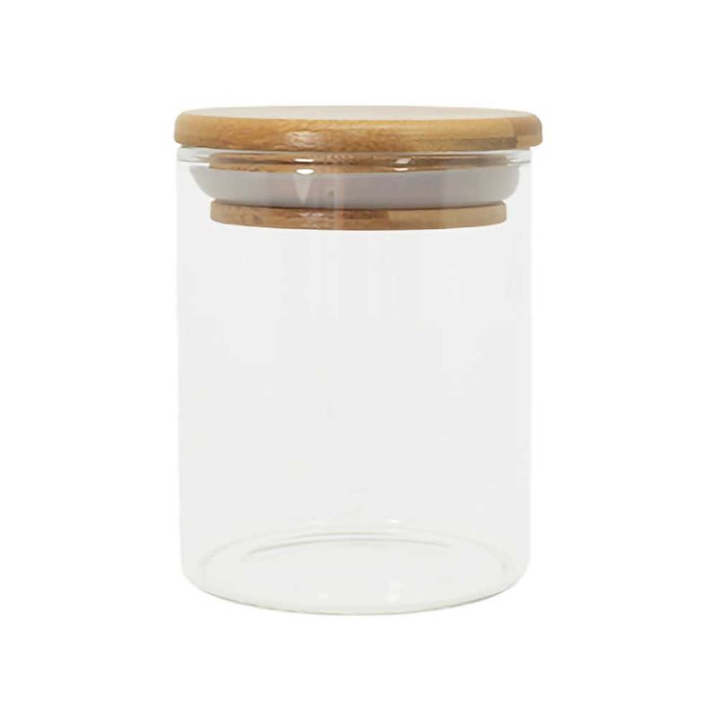 Pote-Circular-de-Vidro-Tampa-Bambu-Oikos-200ml