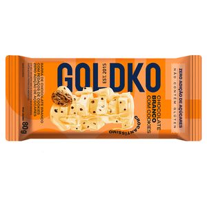 Chocolate Branco com Cookies Sem Adição de Açúcar Goldko 80g