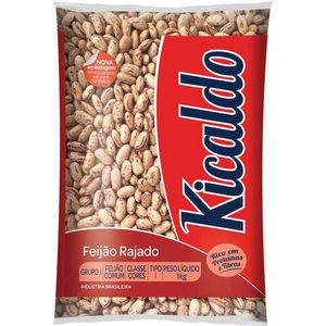 Feijão Rajado tipo 1 Kicaldo 1Kg