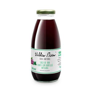 Suco Integral Uva Tinto com Hortelã Villa Piva Garrafa 300ml