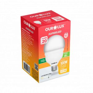 Lampada Superled Alta Potência 20T 1560 Lumens Ourolux