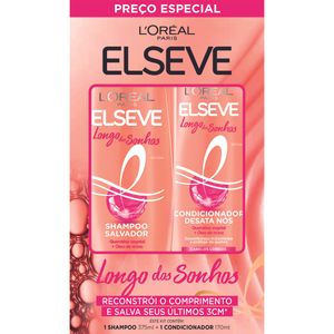 Shampoo 375ml + Condicionador 170ml Longo dos Sonhos Elseve