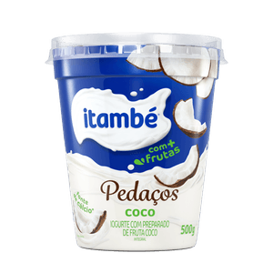 Iogurte Integral Coco Pedaços Itambé Pote 500g