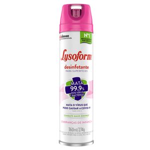Desinfetante Aerossol Lembranças de Infância Lysoform 360ml
