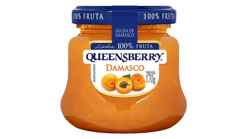 Geleia de Damasco 100% Fruta Queensberry 170g