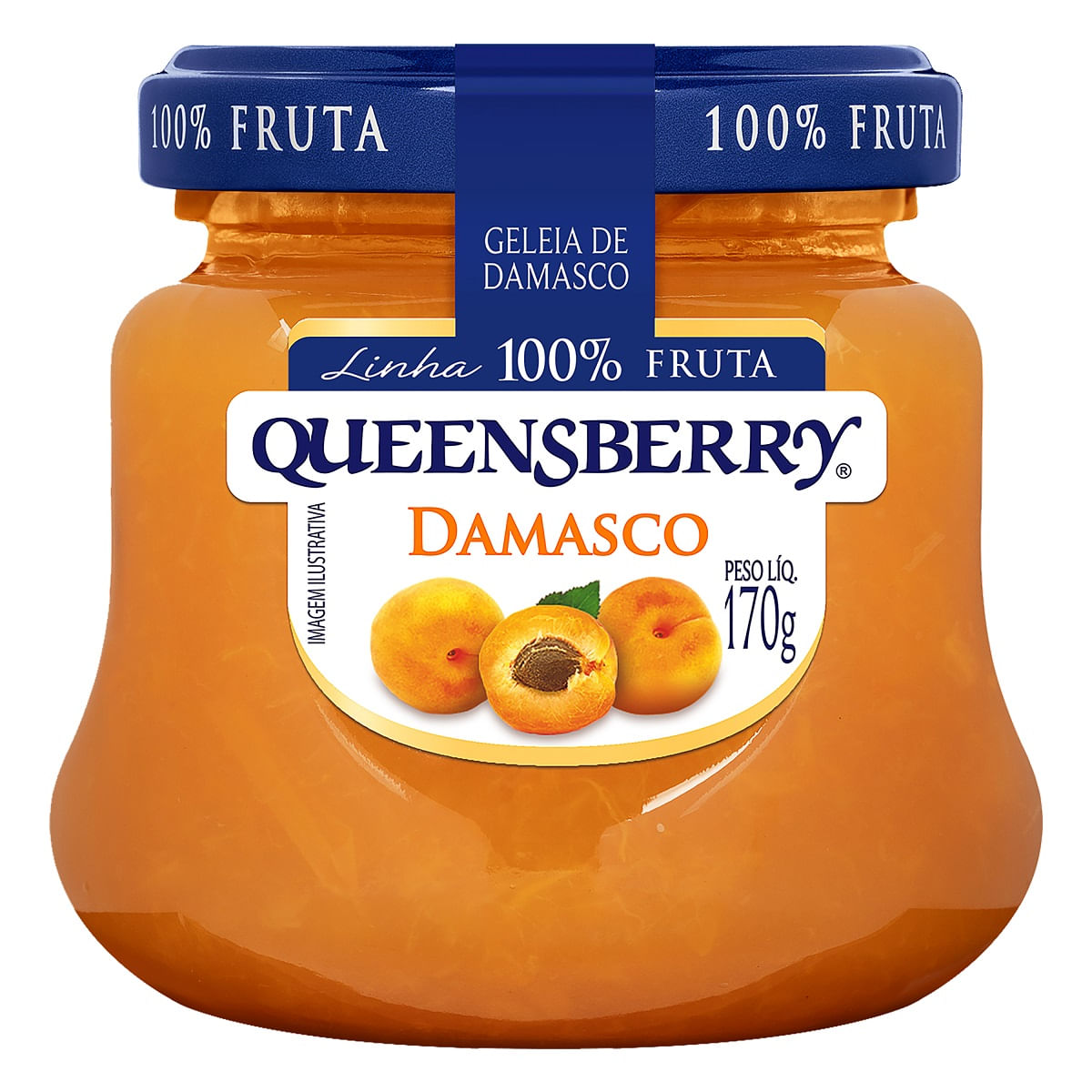 Geleia de Damasco 100% Fruta Queensberry 170g