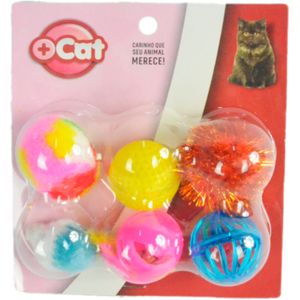 Kit Mix de Brinquedo para Gatos Mais Cat com 6 Unidades