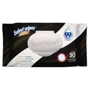 Toalhas Umedecidas Toilet Plus Select Wipes com 50 unidades