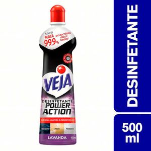 Desinfetante Multisuperficies Veja Power Action Lavanda Squeeze 500ml