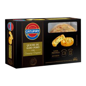 Quiche de Alho Poró Recheado Catupiry 200g