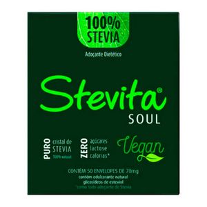 Adocante Soul Vegano Stevita com 50 Sachês