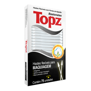 Haste Flexível para Maquiagem Topz 75 Unidades