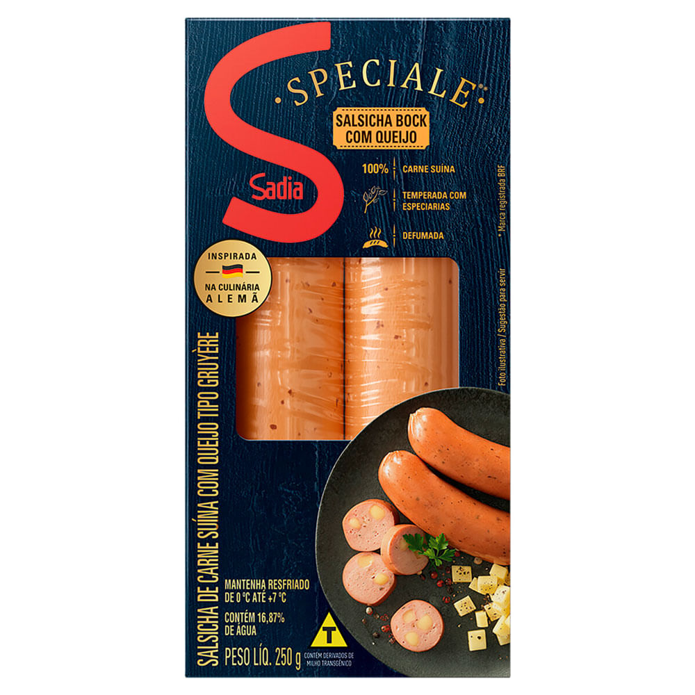 Salsicha Bock Special Com Queijo Sadia 250g Mambo Supermercado São ...