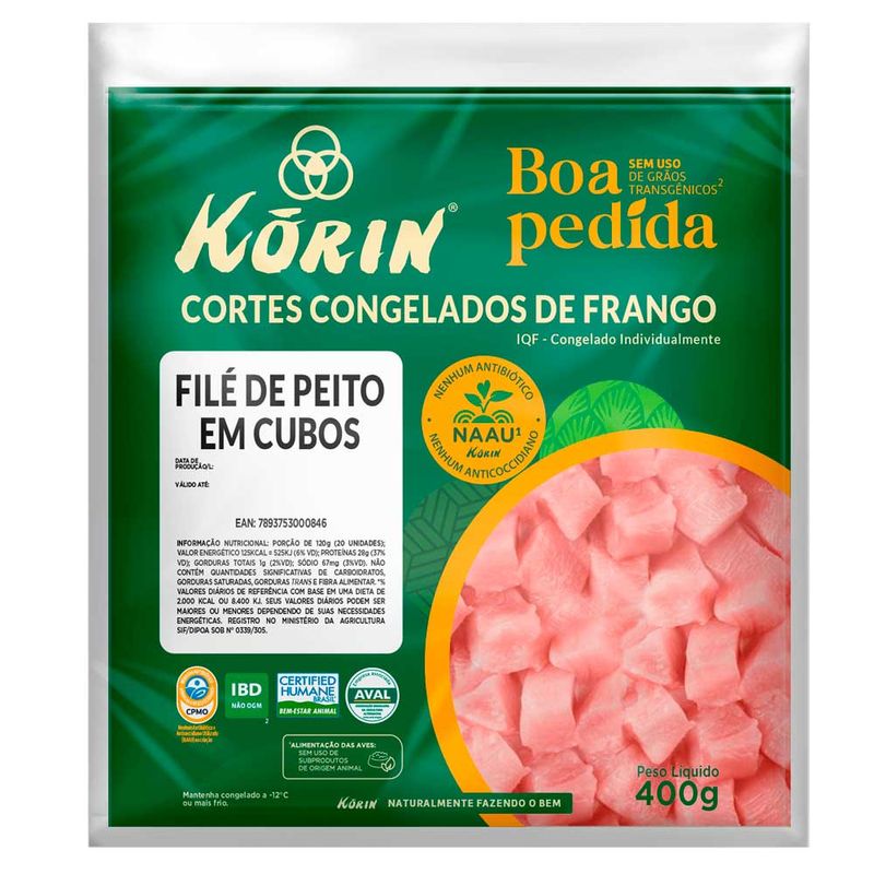 file-de-peito-em-cubos-congelado-korin-400g