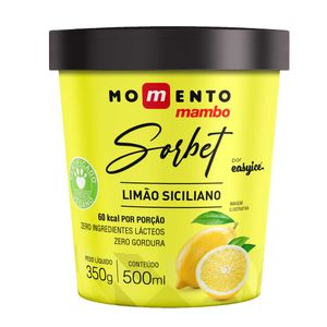 Sorbet Limão Siciliano Vegano Momento Mambo 500ml