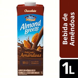 Bebida Vegetal de Amêndoas sabor Chocolate Almond Breeze 1L
